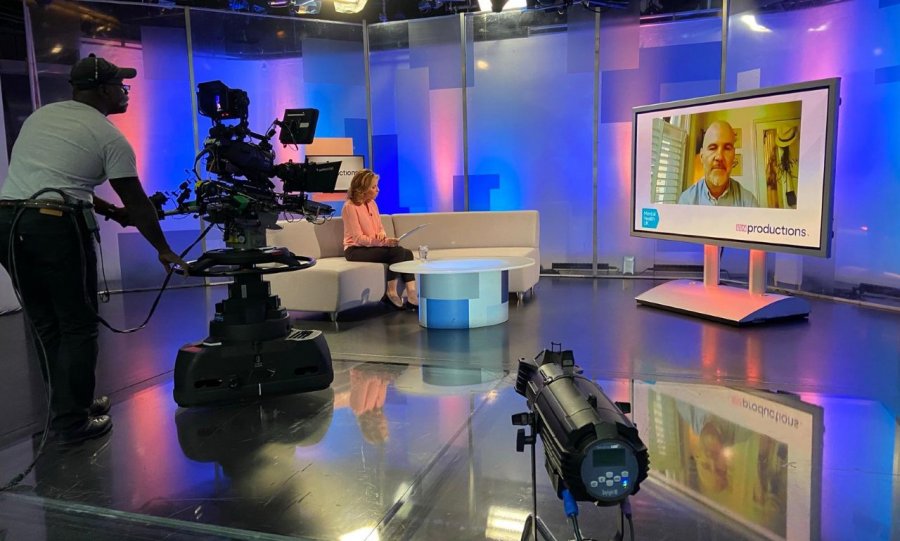 Studio shot of the programme 'Forward Together for Mental Health'
