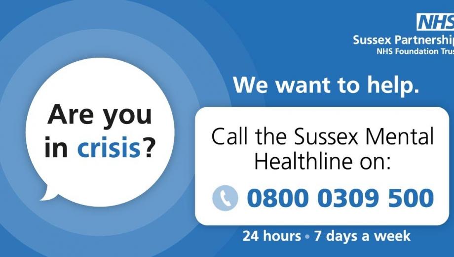 Sussex Partnership mental health line 